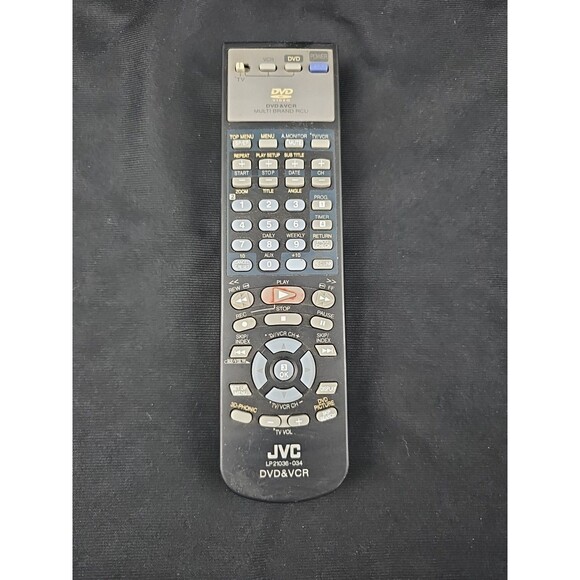 JVC LP21036-034 Original DVD/VCR Multi Brand RCU Combo Remote Tested Working - Picture 1 of 5